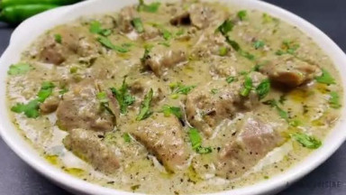 Chicken Malai Karahi Recipe by Aqsa's Cuisine, Chicken White Karahi, Chicken