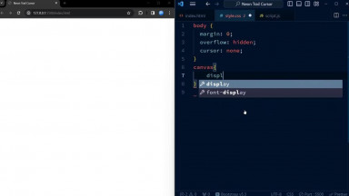 Neon Cursor - HTML, CSS &amp; Javascript