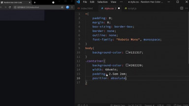 Random Hex Code Generator - Javascript Project