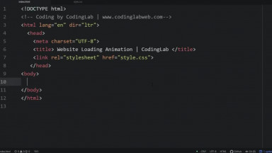 How to make a Loader in HTML &amp; CSS - Website Loading Animation
