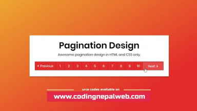 Awesome Pagination Design in HTML &amp; CSS