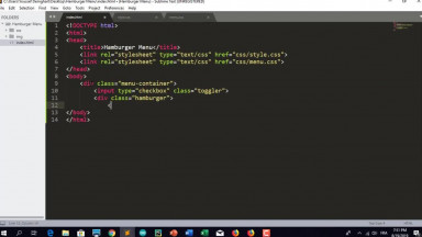 Pure CSS Hamburger Menu With Cool Overlay Animation Using HTML &amp; CSS