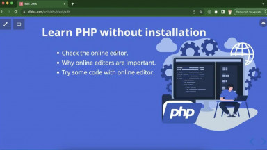 Learn PHP without installation - php tutorial