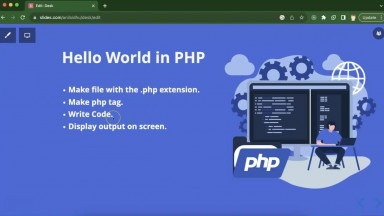 how to write first program in php - Hello World in php