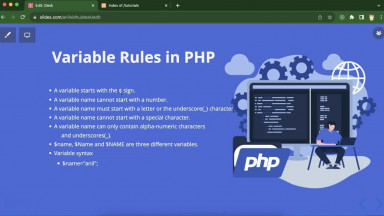 Variable Rules in PHP - variables rules php tutorial
