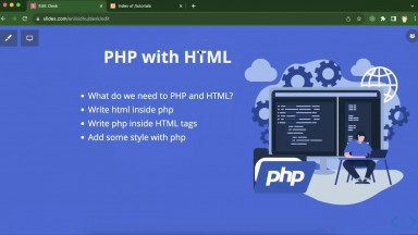 how to use PHP and HTML together, html and together use