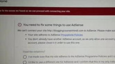 how to solve google adsense site adherese program policy error