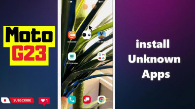 How to install Unknown Apps in Motorola Moto G23