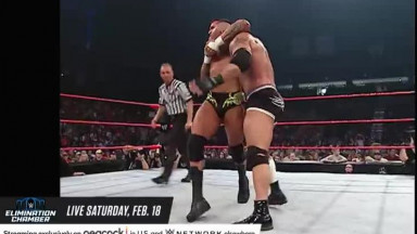FULL MATCH — Goldberg vs  Evolution  Raw, Nov. 17, 2003 (480p)