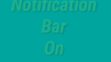 How To Hide Notification Bar On Android - Hide Notification Bar On Lock Screen - Hide Status Bar