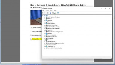Download &amp; Update Lenovo ThinkPad X260 laptop Drivers on Windows 10 8 7