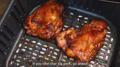 EASY Air Fryer Char Siu Chicken   Chinese BBQ Chicken