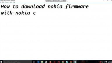 How to download Nokia Firmware