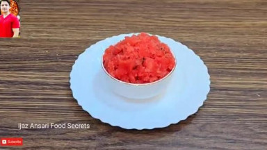 Tarbooz Ice Cream Recipe By ijaz Ansari   Watermelon Recipe