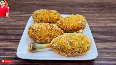 Crispy Fried Chicken Drumsticks Recipe By ijaz Ansari   Bakery Style Drumsti