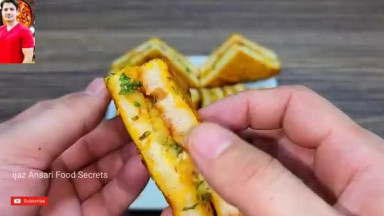 Breakfast Recipe By ijaz Ansari   Crispy Potato Snacks   Bread Snacks
