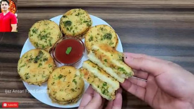 Two Potatos And Bread Recipe By ijaz Ansari   Potato Snacks Recipe   Bread S