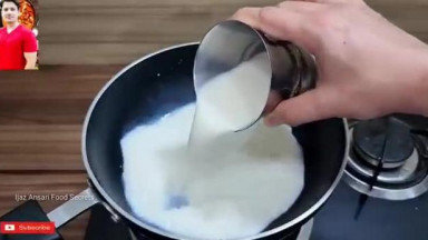Only One Glass Of Milk Dessert Recipe By ijaz Ansari   ایک گلاس دودھ سے بنائ