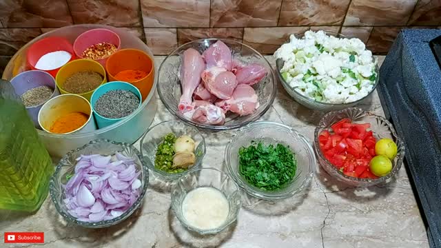 Gobhi Chicken Recipe( گوبھی گوشت)  Roasted Gobhi Chicken   By Ijaz Ansari fo